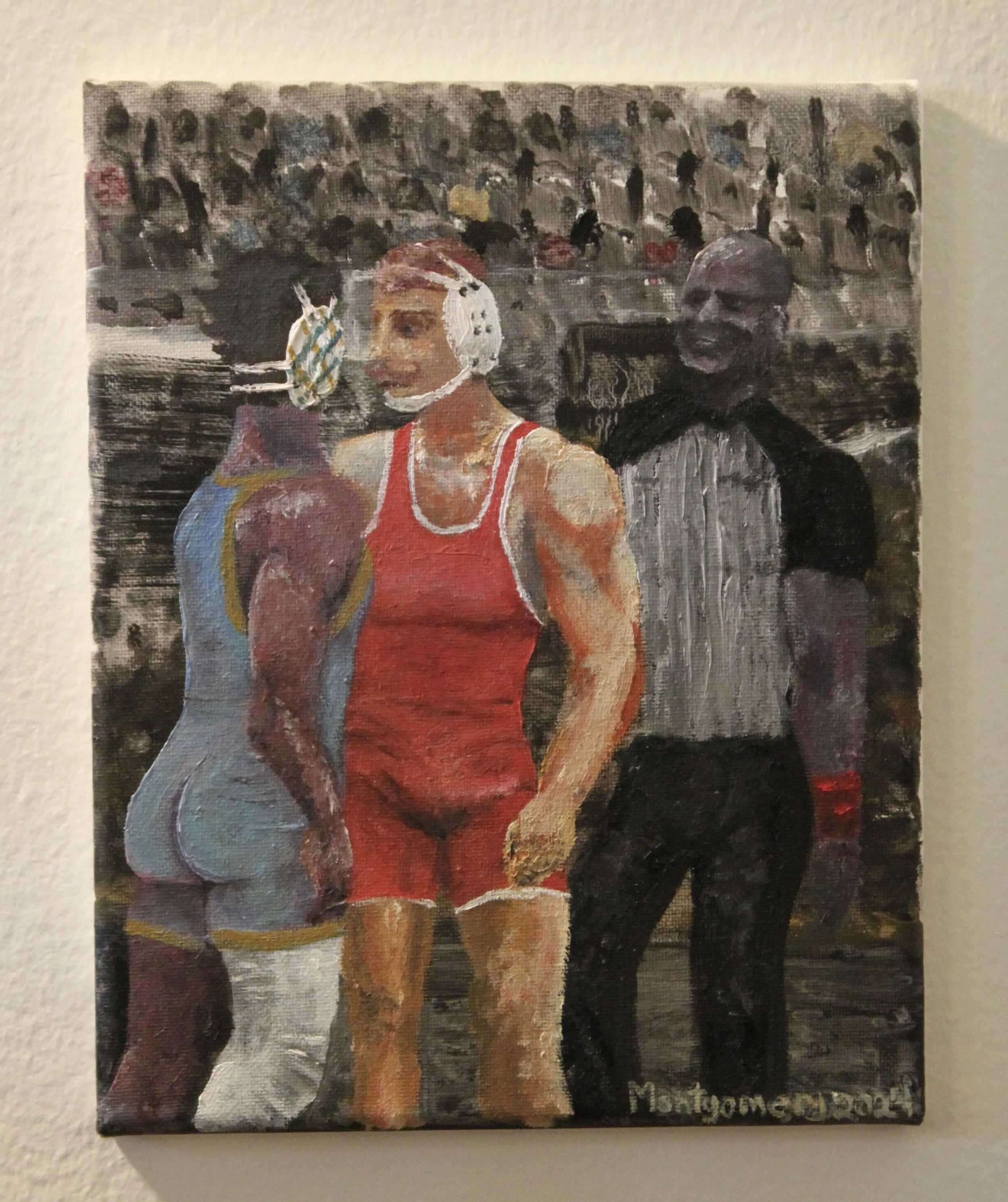 "An exchanging of niceties"   :   Oil on canvas  :   8-by-10 inches  :   Completed in 2024