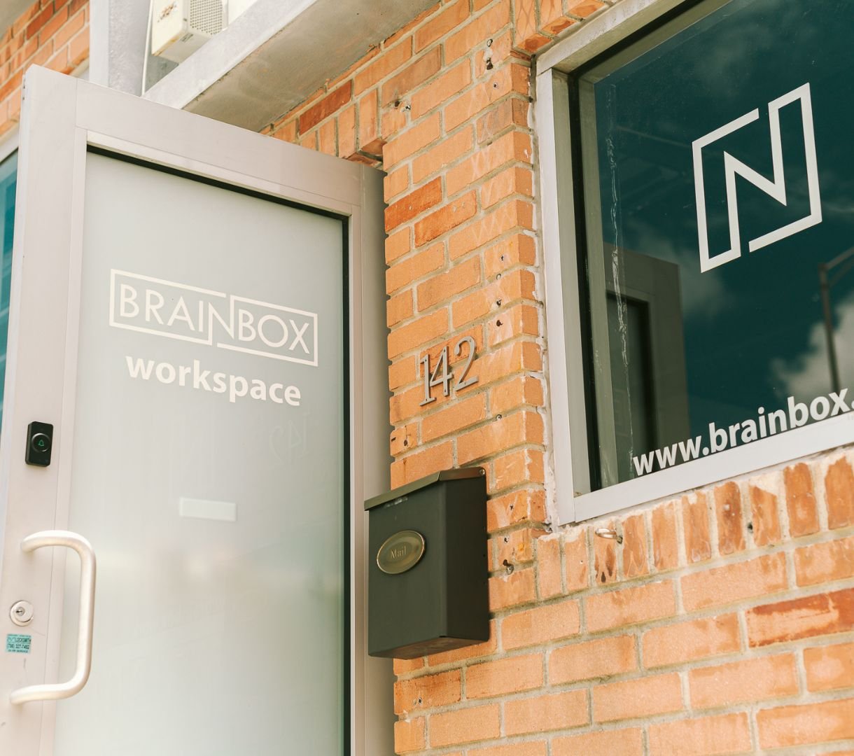 Brainbox coworking entrance in Midtown Miami