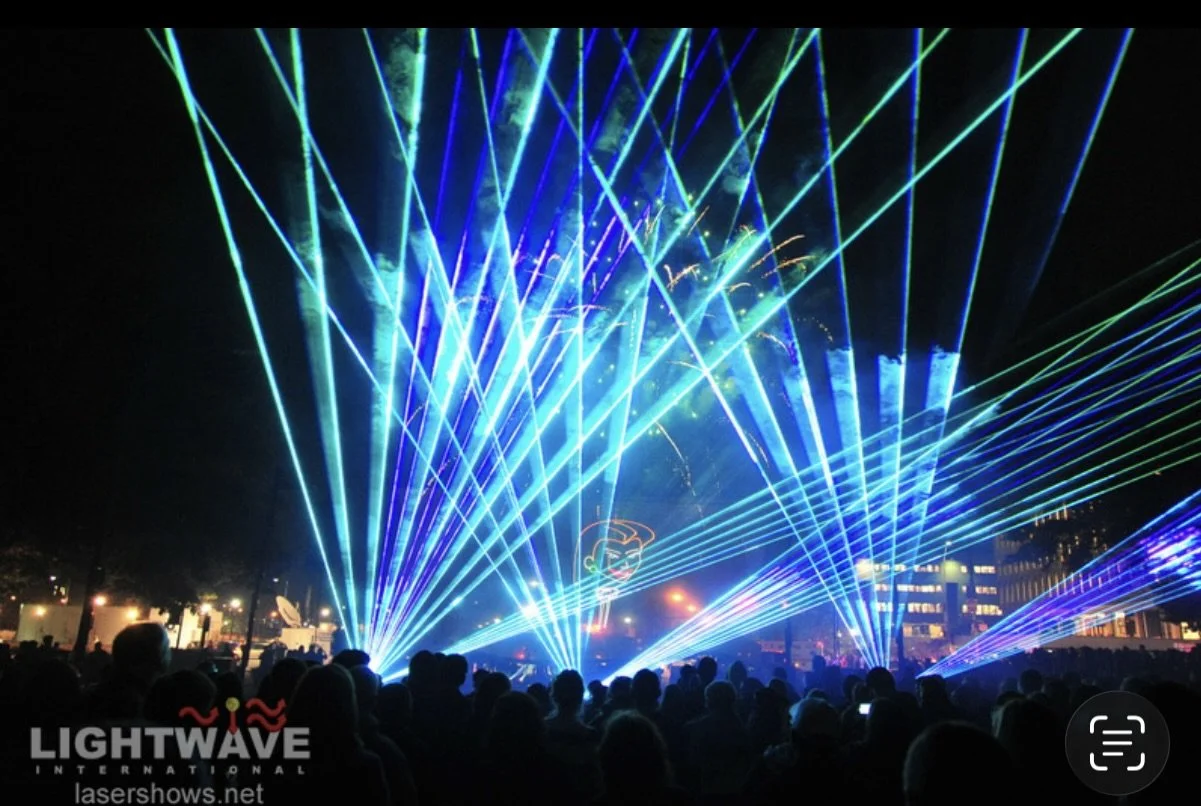 Downtown Milford Picnic in Park and Laser Light Show