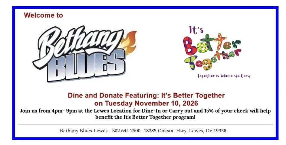 Dine and Donate at Bethany Blues