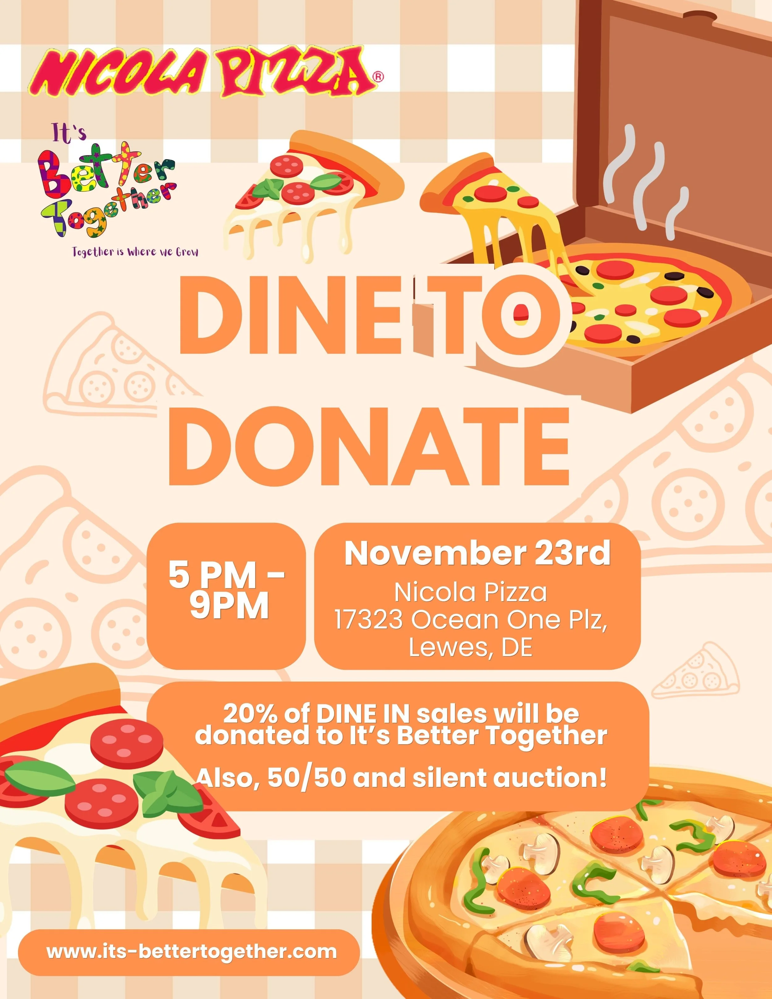 Dine and Donate at Nicola Pizza
