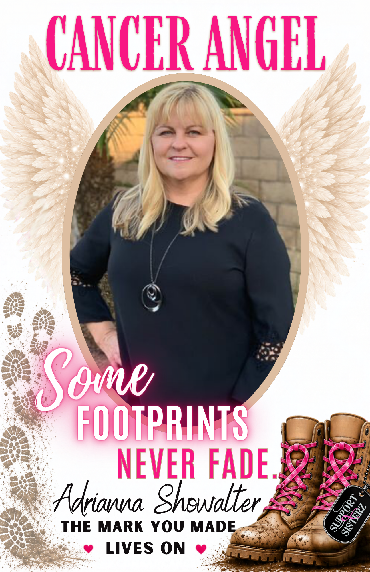 Cancer Angel Tribute Poster