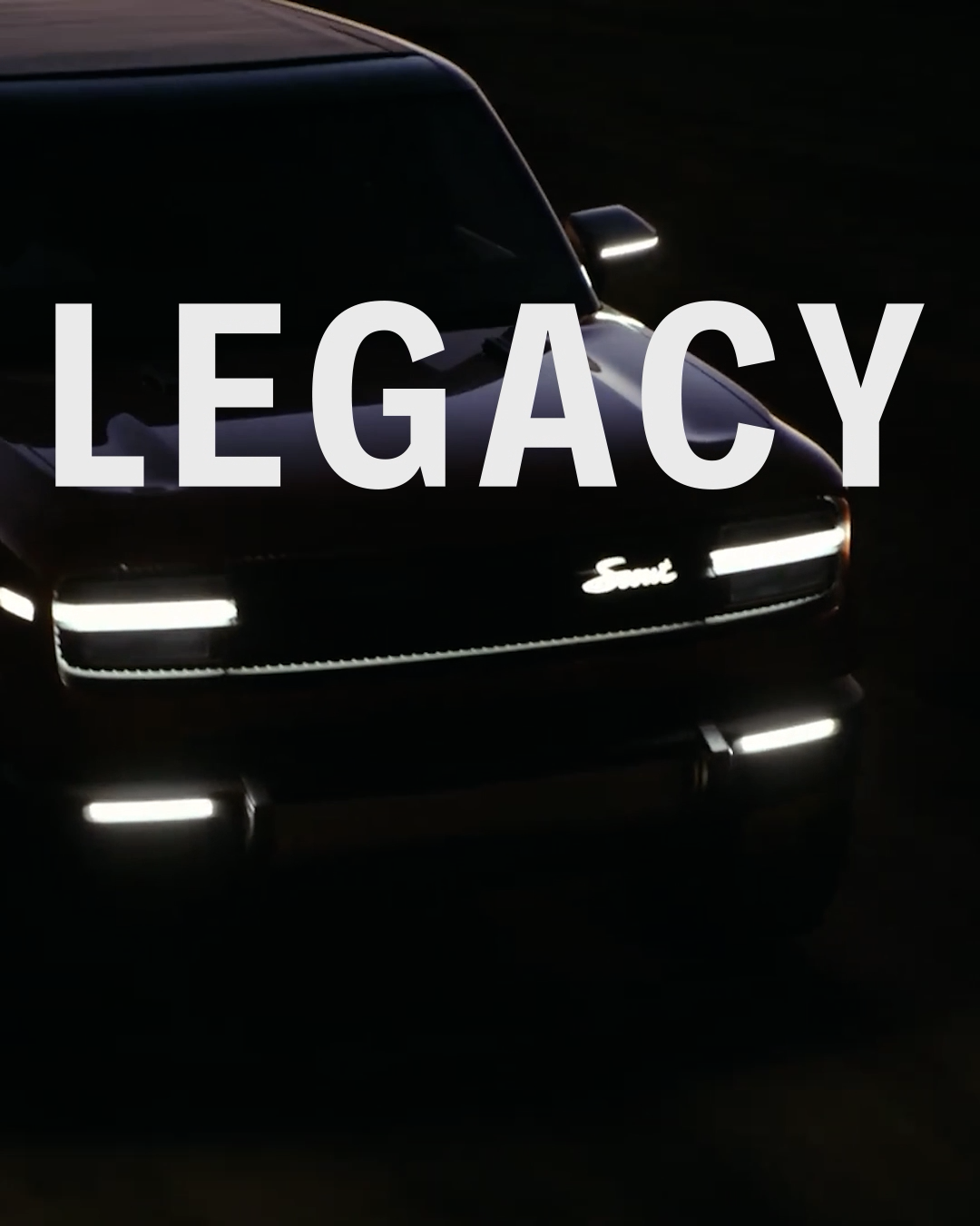 "Legacy" text appears on screen as Traveler begins to pass the camera