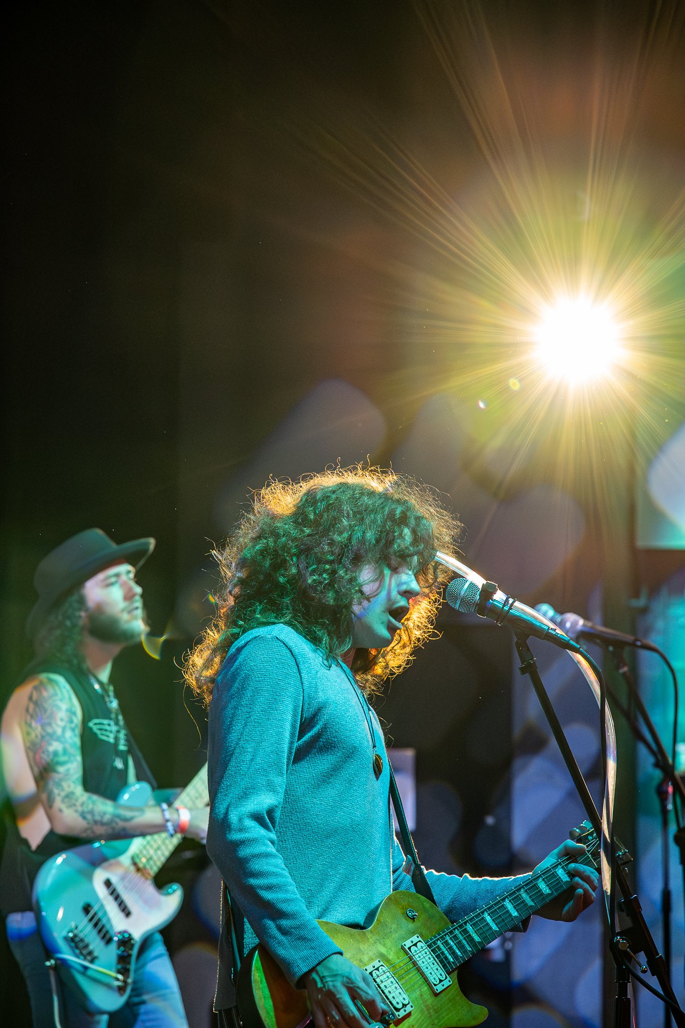 Lead Singer and guitarist during music festival in Saint Petersburg, FL at local brewery for a non-profit event photography 