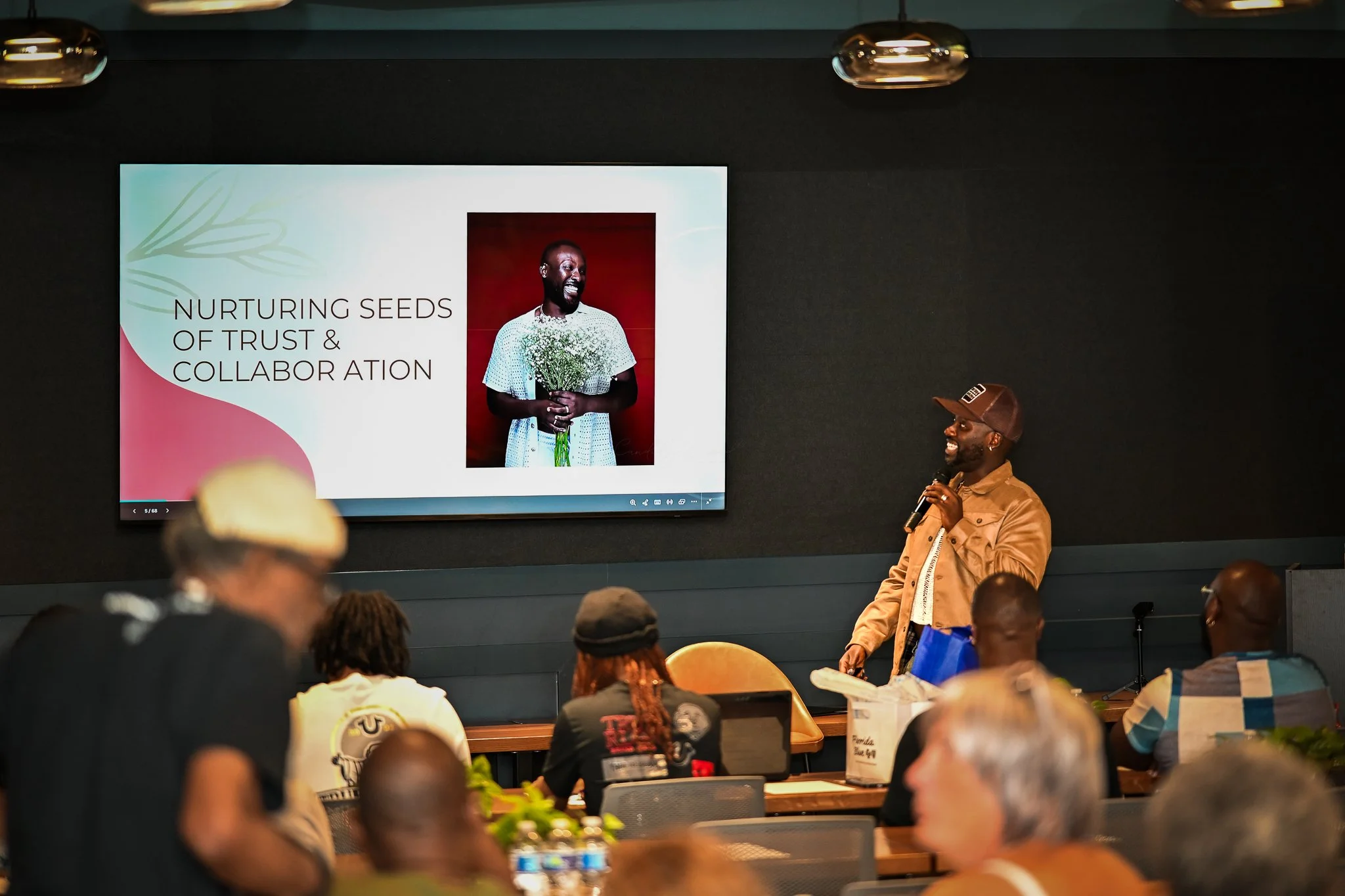 Seminar Keynote Speaker giving a presentation at a special event in Tampa, FL 