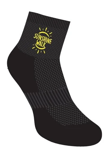 Sunshine Walk Crew Sock | Black