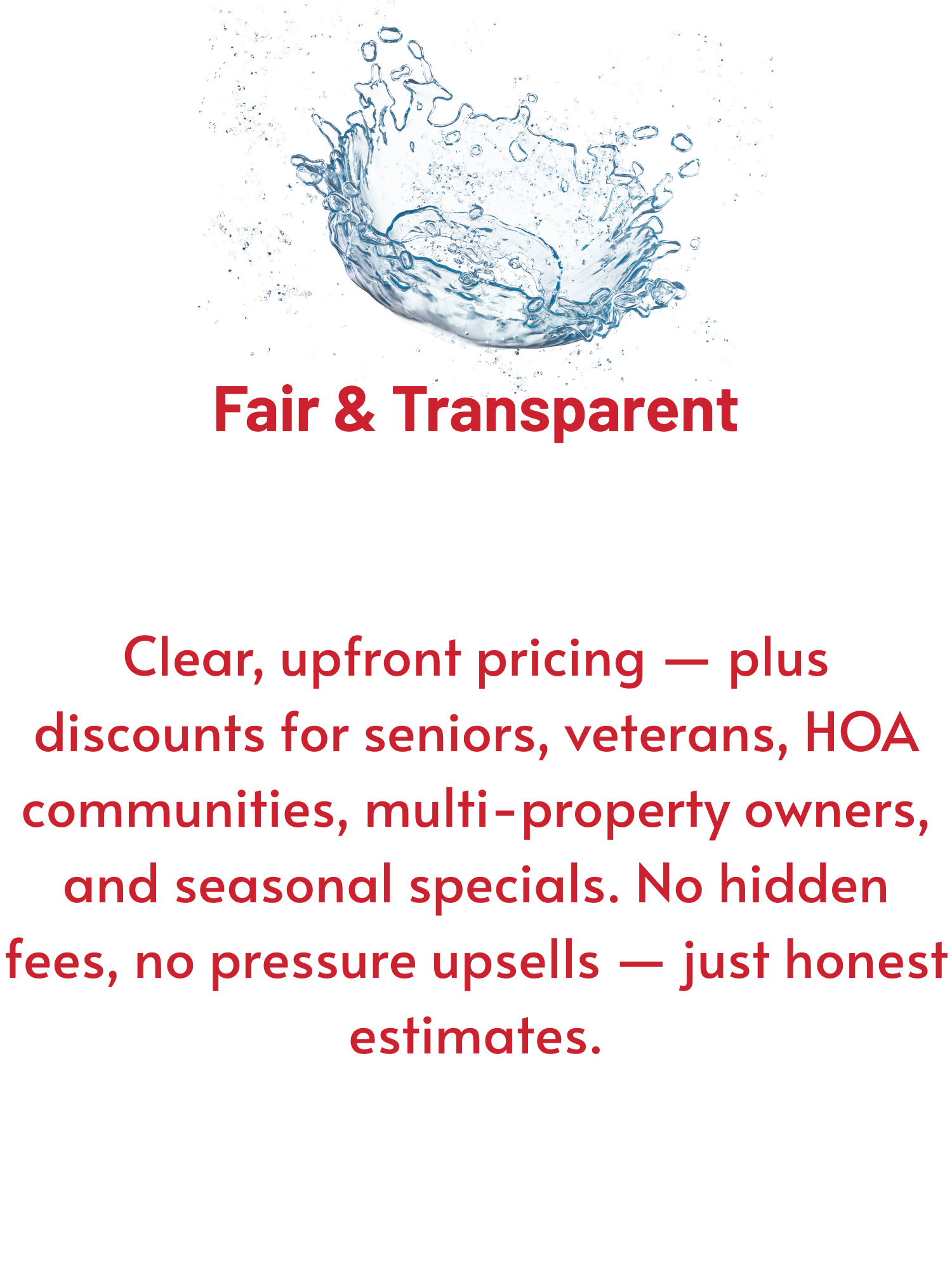 A splash of water with the words 'The Refresh' written below it, and additional text about the benefits of water for hydration and health.