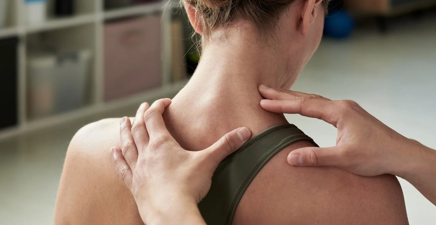 Minor neck adjustment at HJ Sports Massage clinic