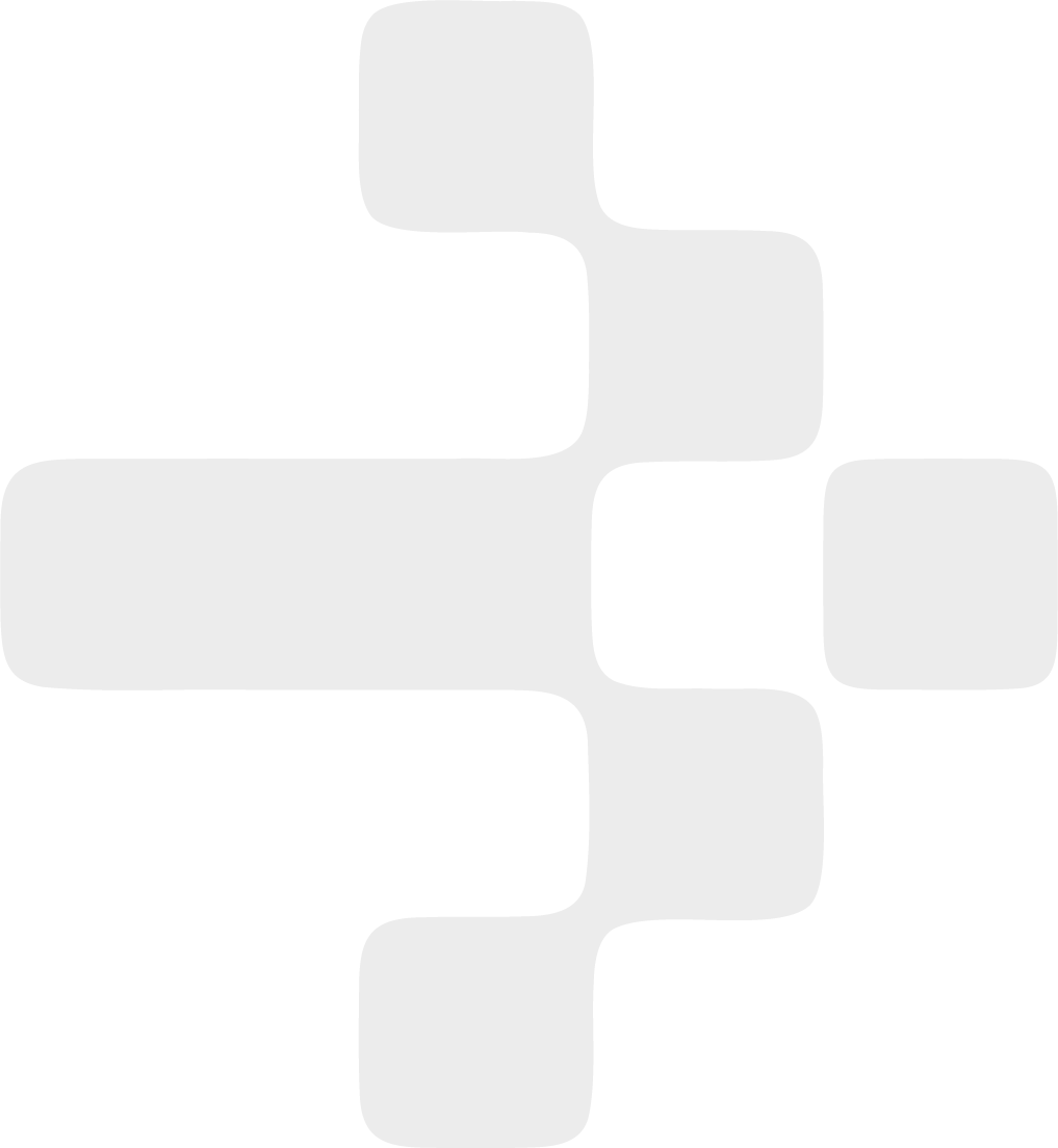 Black and white abstract pattern of interconnected rounded rectangles.
