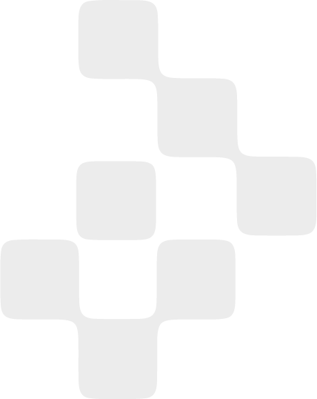 Puzzle with interlocking white pieces on a black background