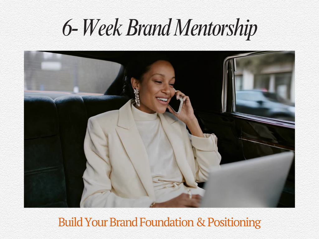 6-Week Brand Building Mentorship