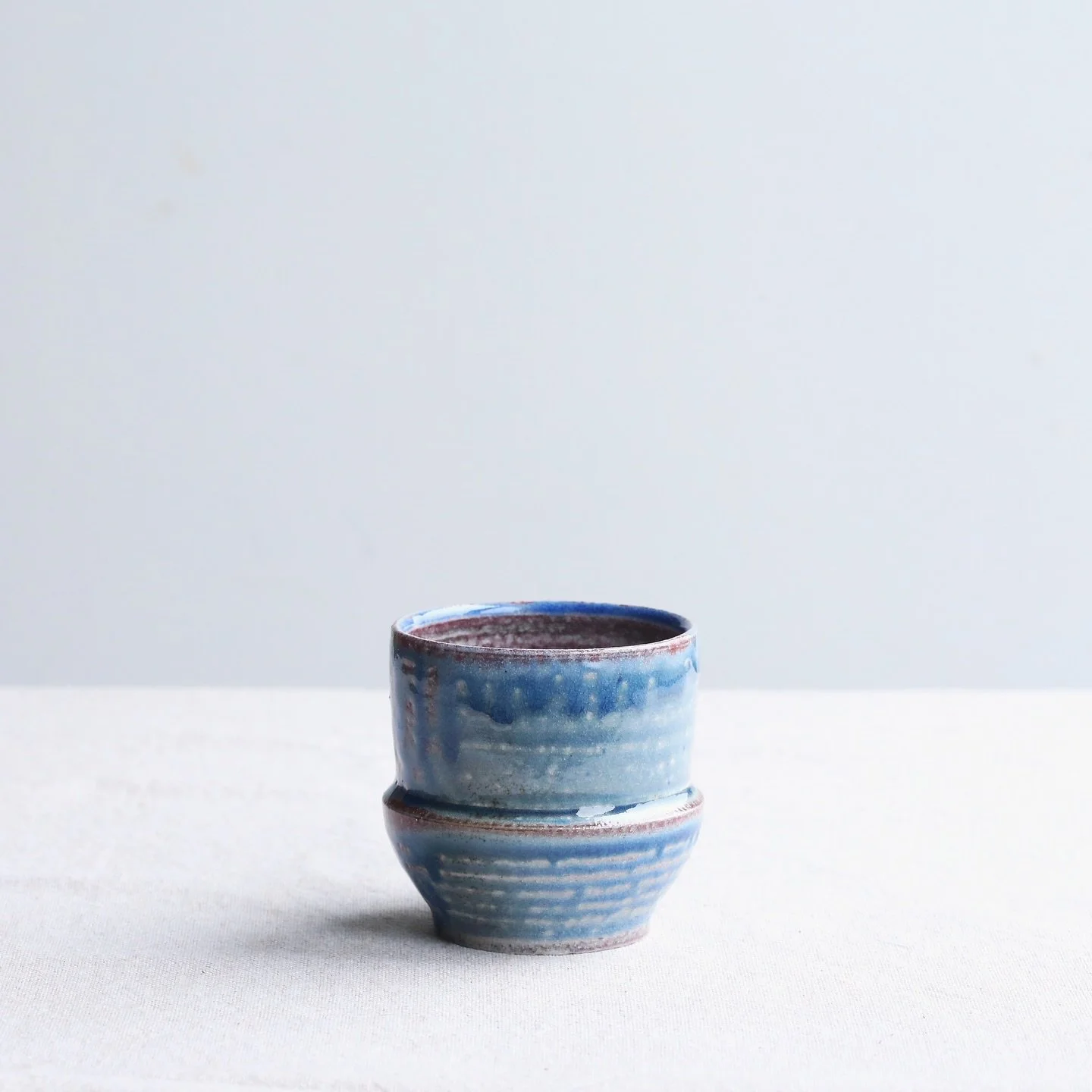 Some small drinking vessels. I really enjoy throwing a batch of these. Unlike my usual way of working, I don&rsquo;t throw these to specific dimensions - there&rsquo;s a freedom and quick pace that is quite satisfying. Each one follows similar princi