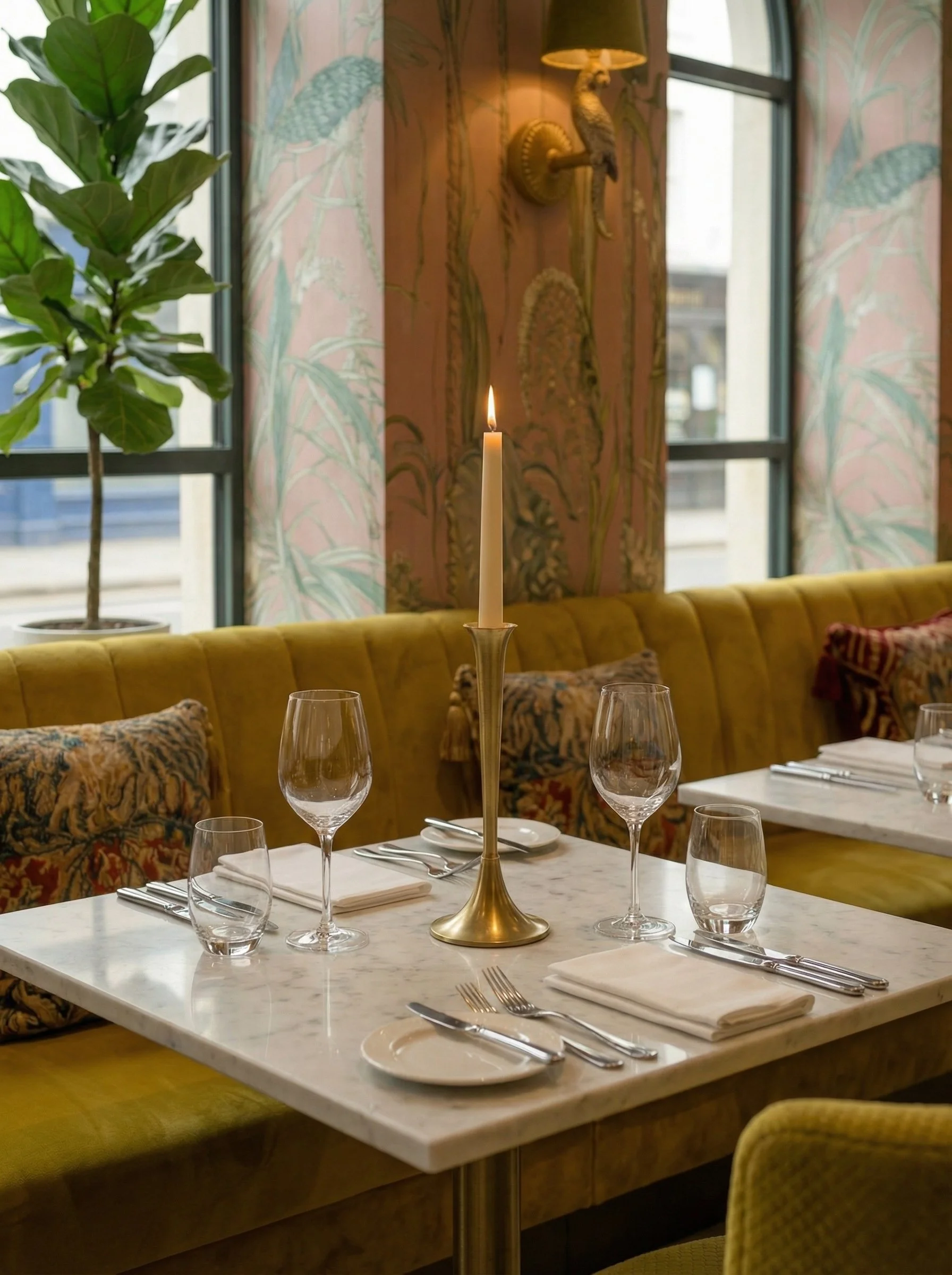 The Yellow Lilly Sqaure Table.png