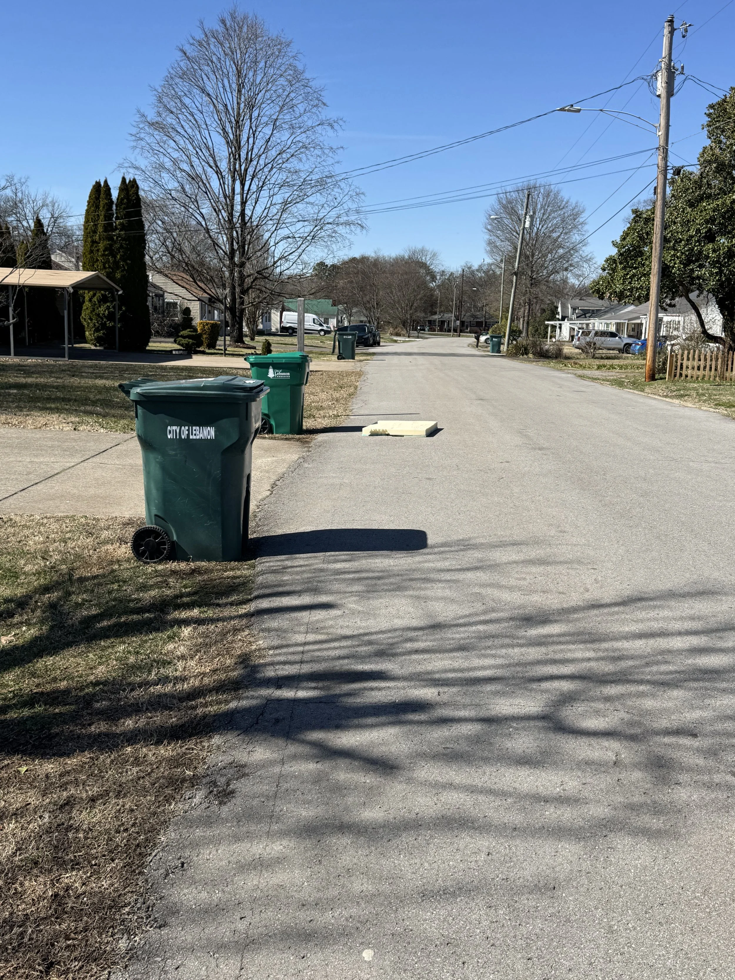 Just leave the cushion in the road