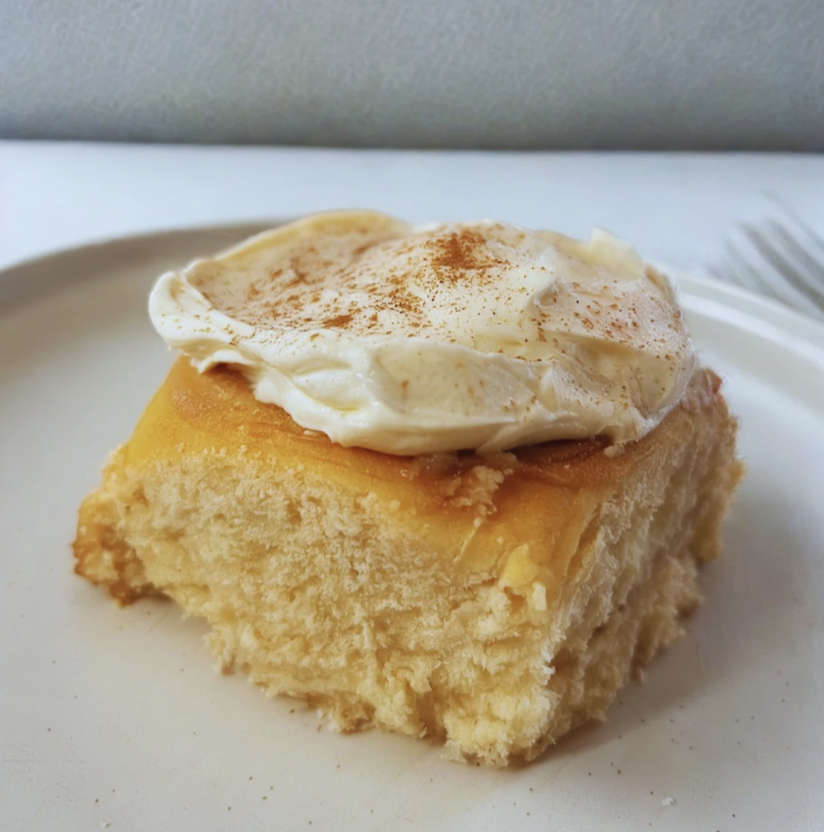 Cream Cheese Frosted Sourdough Cinnamon Roll