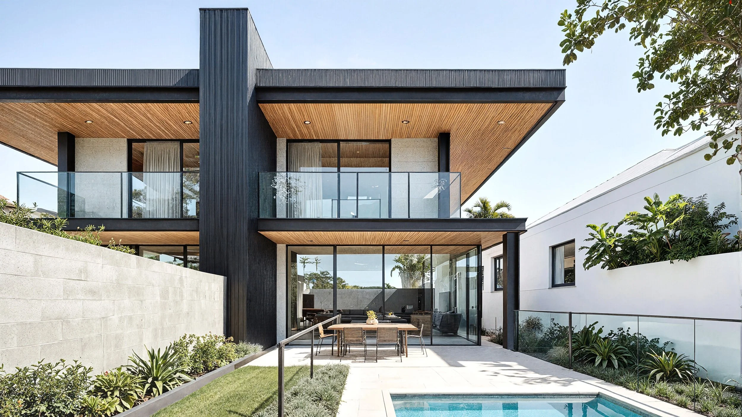suburban sydney duplex architecture