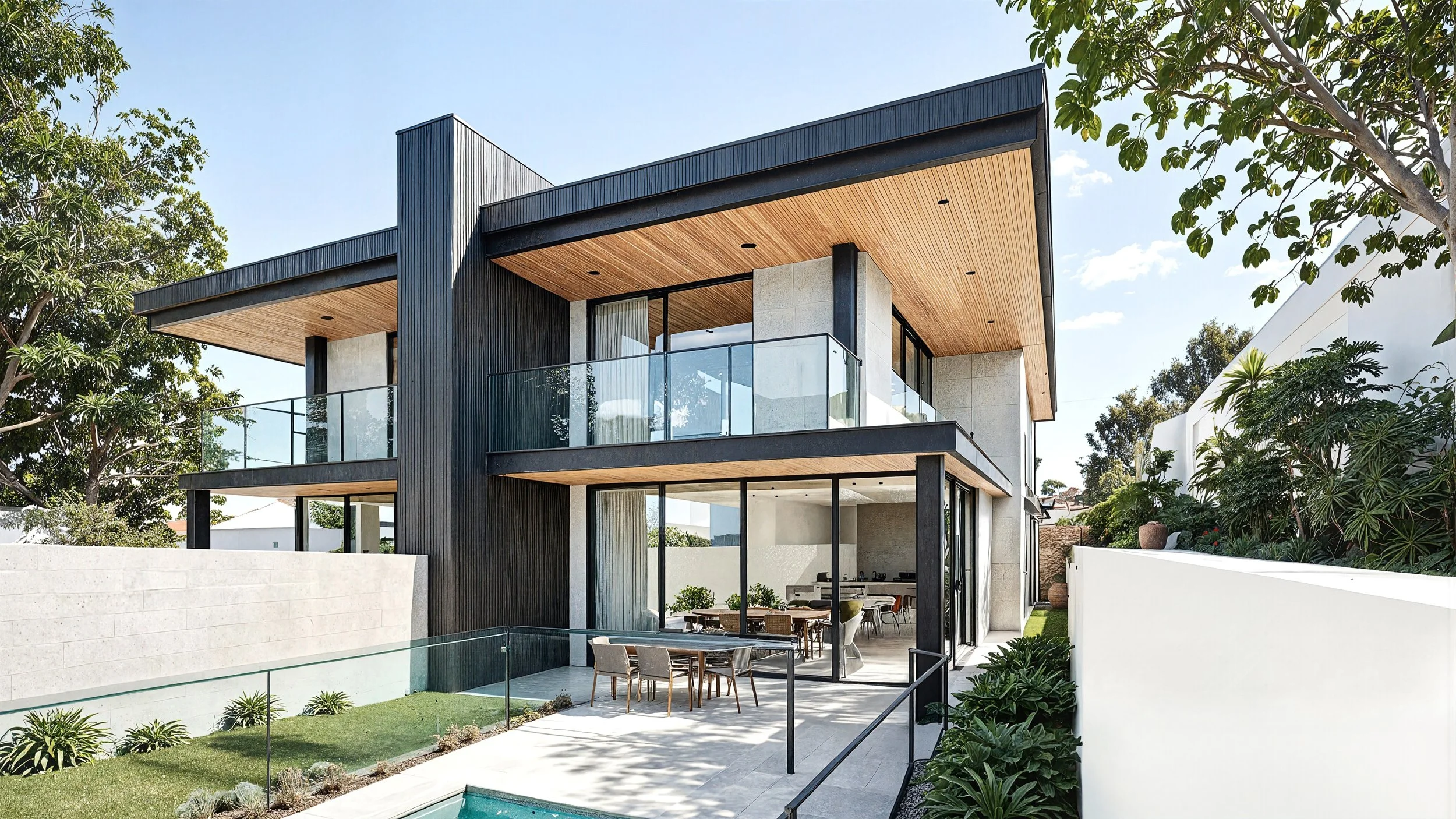 suburban sydney duplex architecture