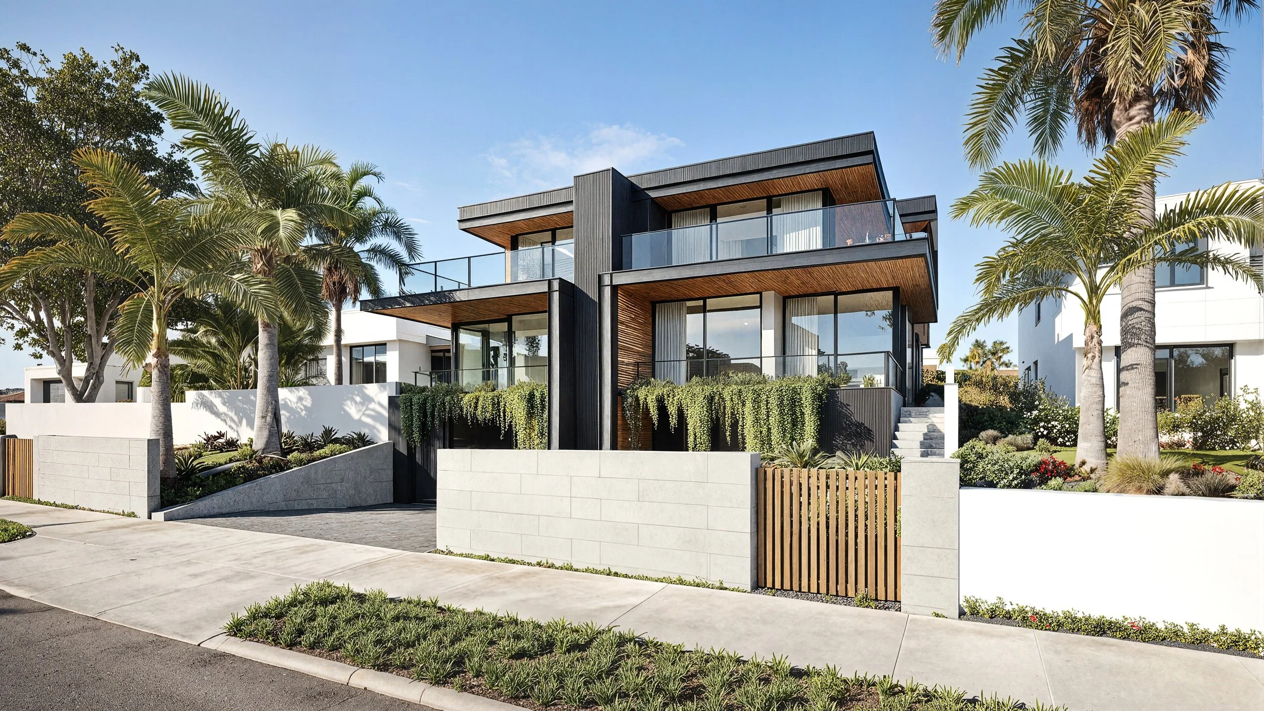 suburban sydney duplex architecture