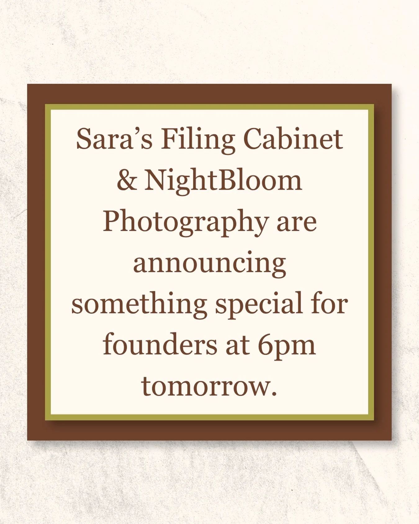 We&rsquo;ve been working on something special, and tomorrow we finally get to tell you about it. 🤎

This one is for the founders who know they need to show up online but are tired of figuring it all out alone.

Details tomorrow at 6 PM.
