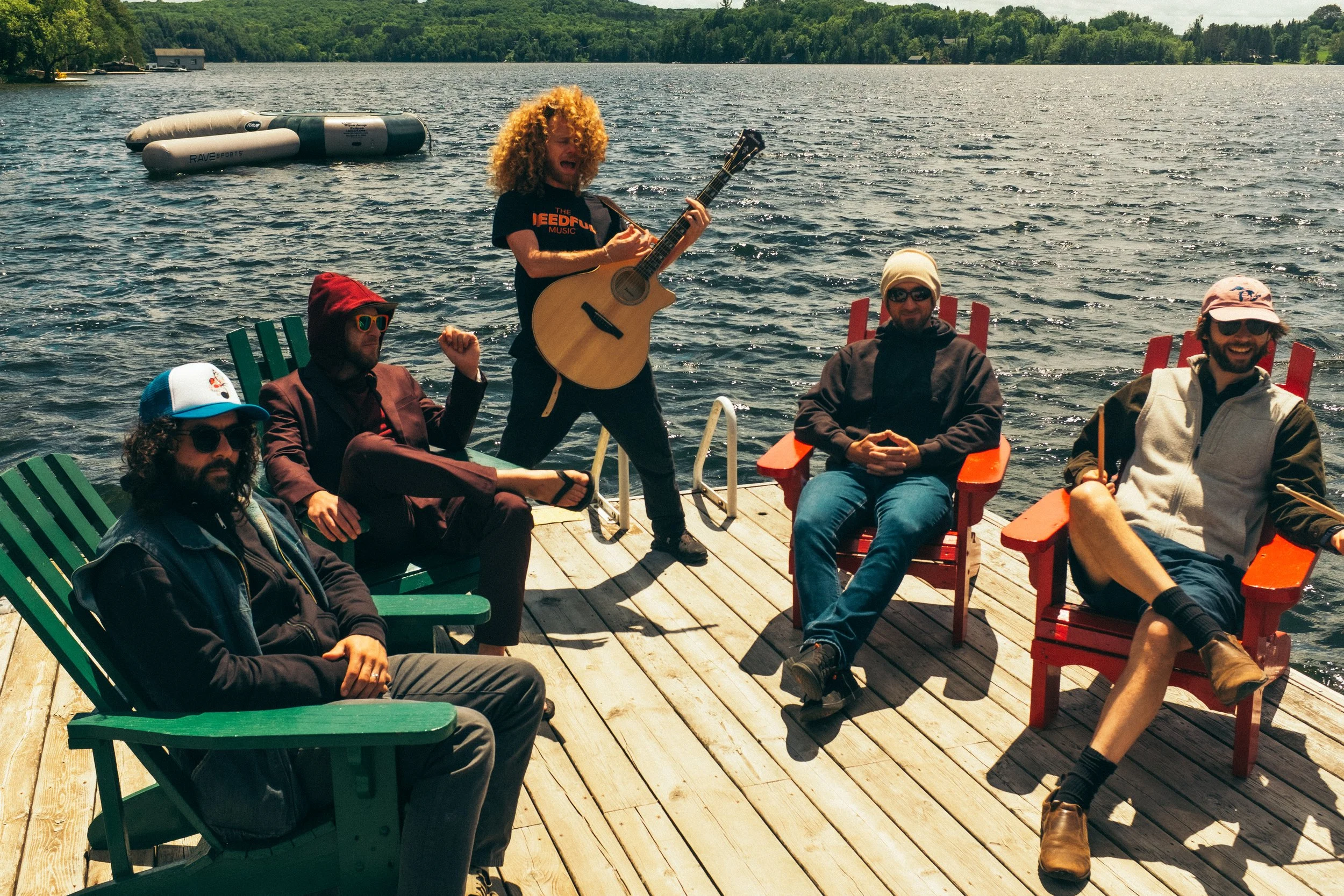 The Needful taking in the beauty of Muskoka on tour through Ontario, Canada