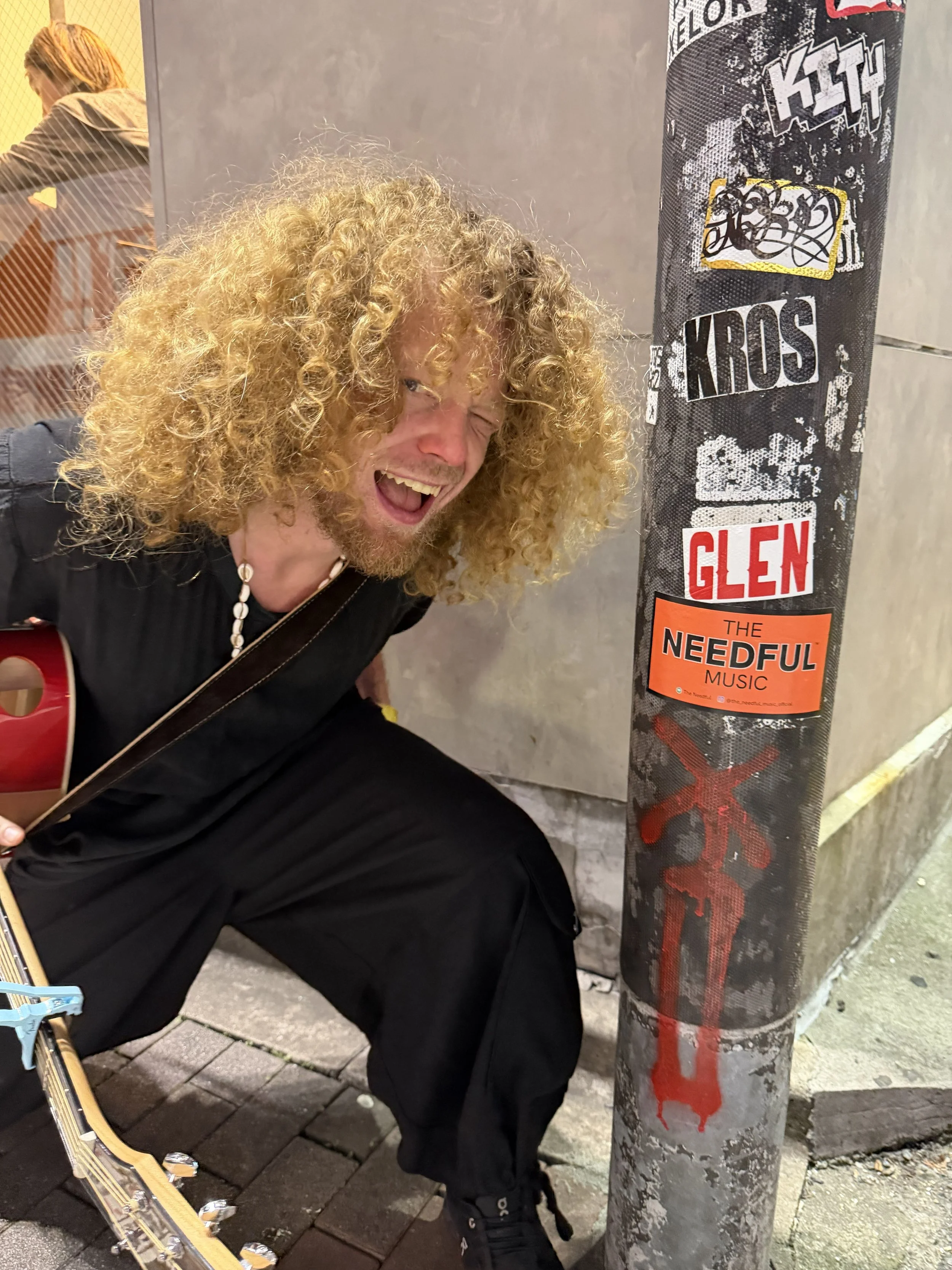 Glenn from The Needful shines a light in Shibuya, Tokyo Japan