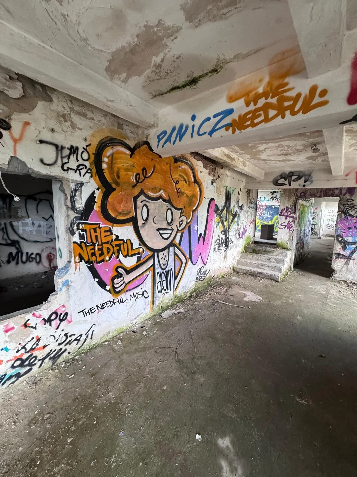 Needful graffiti as seen in a Poland underground
