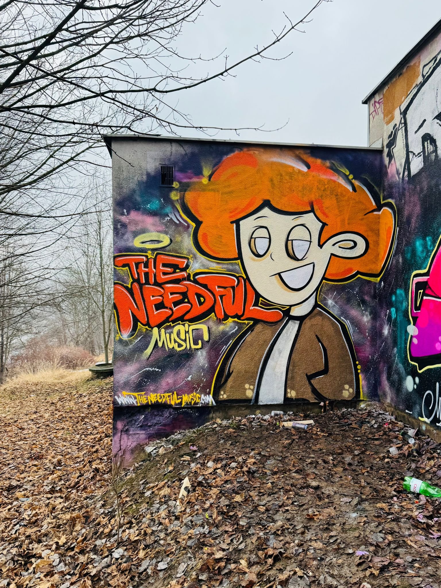 The Needful lights up a hill side of Poland