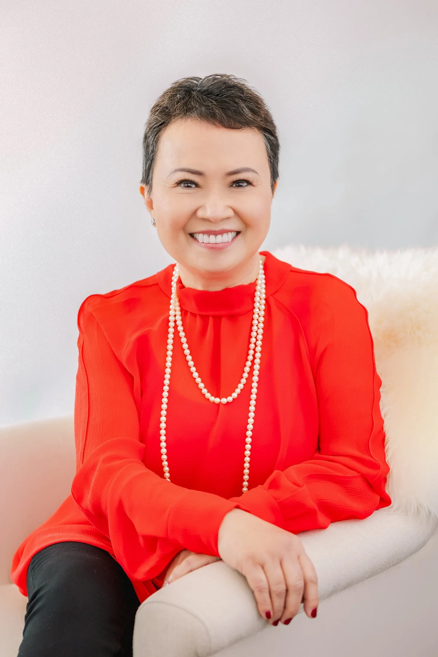 Studio headshot with professional lighting at Shinkfield Studio San Marino