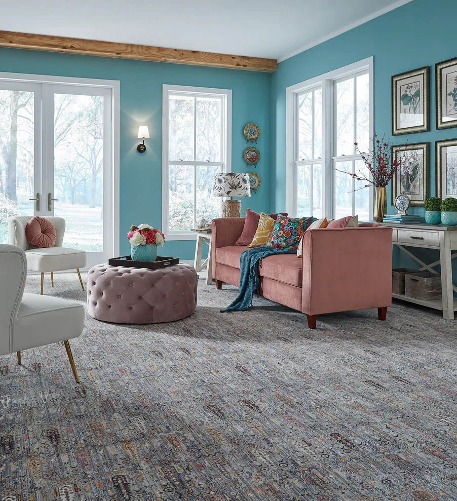 carpet provides comfort