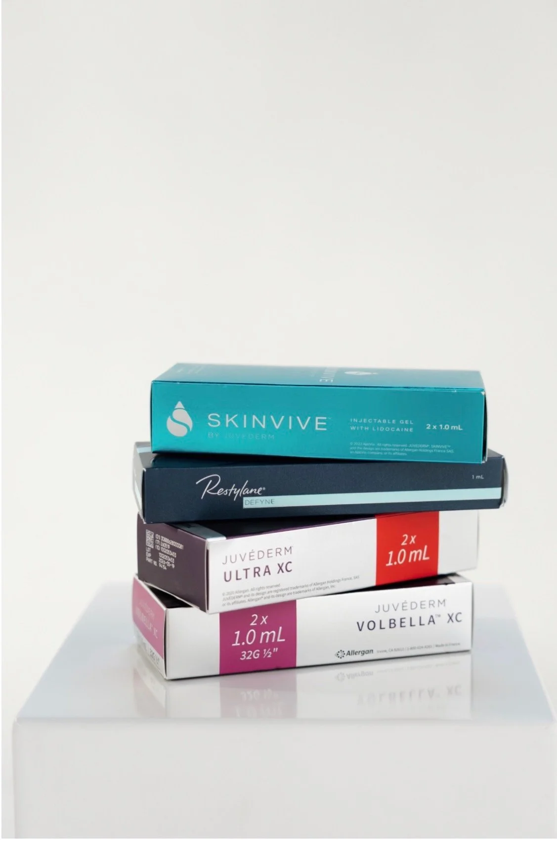 dermal filler products including Skinvive, Restylane, and Juvederm used at The Aesthetic Ranch in Fort Lauderdale