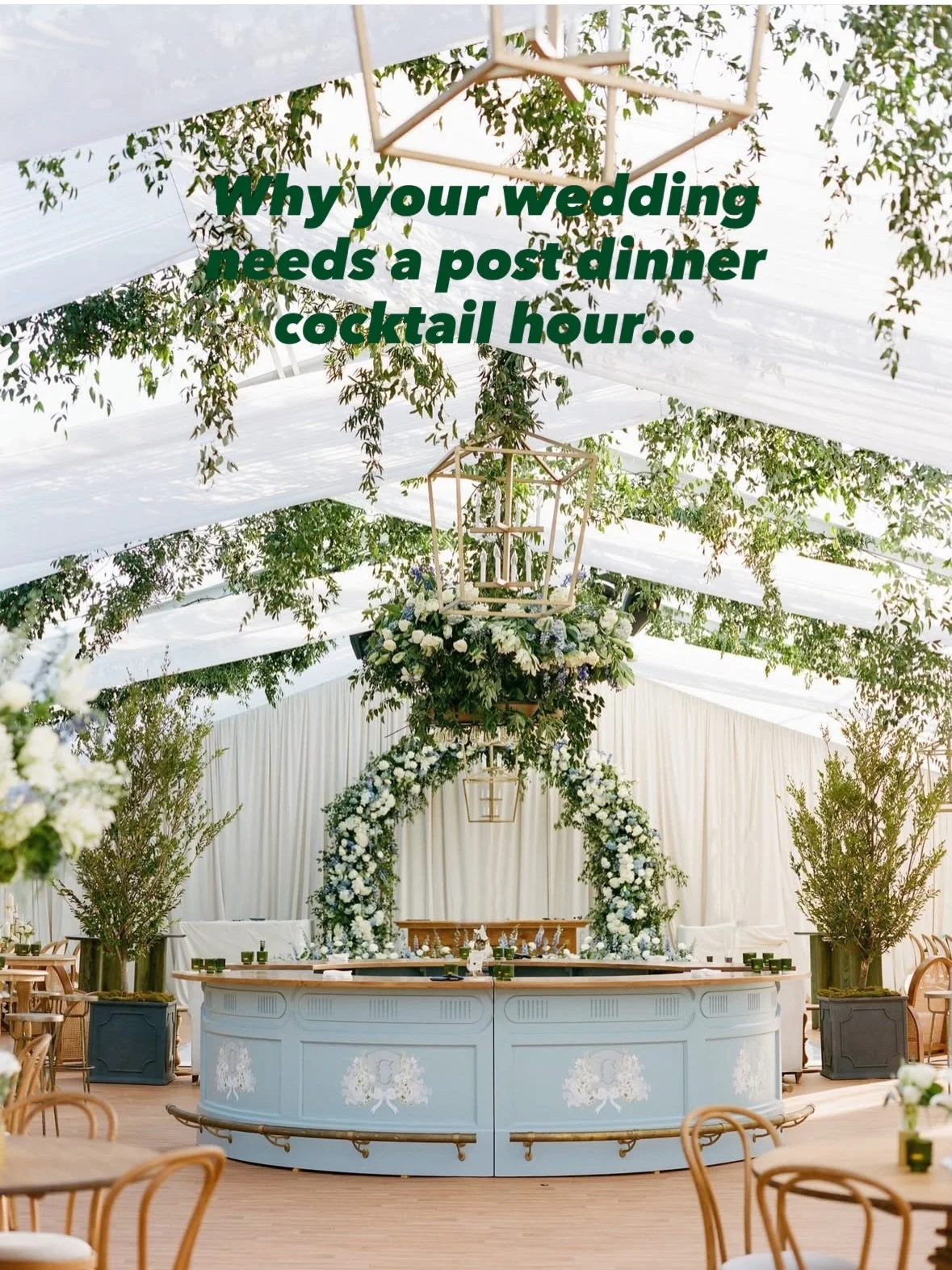 Why your wedding needs a post dinner cocktail hour.

It&rsquo;s one of the simplest ways to lift the entire evening. Dinner finishes, guests don&rsquo;t drift and the energy levels stay high. 

A well timed cocktail hour creates a natural reset, it b