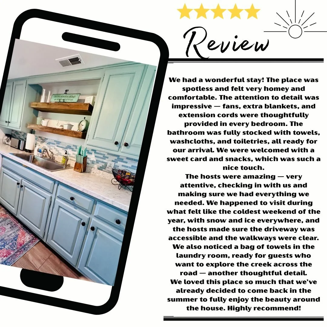 There is no greater compliment than hearing a guest say, &ldquo;We can&rsquo;t wait to come back.&rdquo; 🤍

This recent review reminded us why we do what we do at Blue Coat Cottage. From thoughtful details in every room to snowy winter care and litt