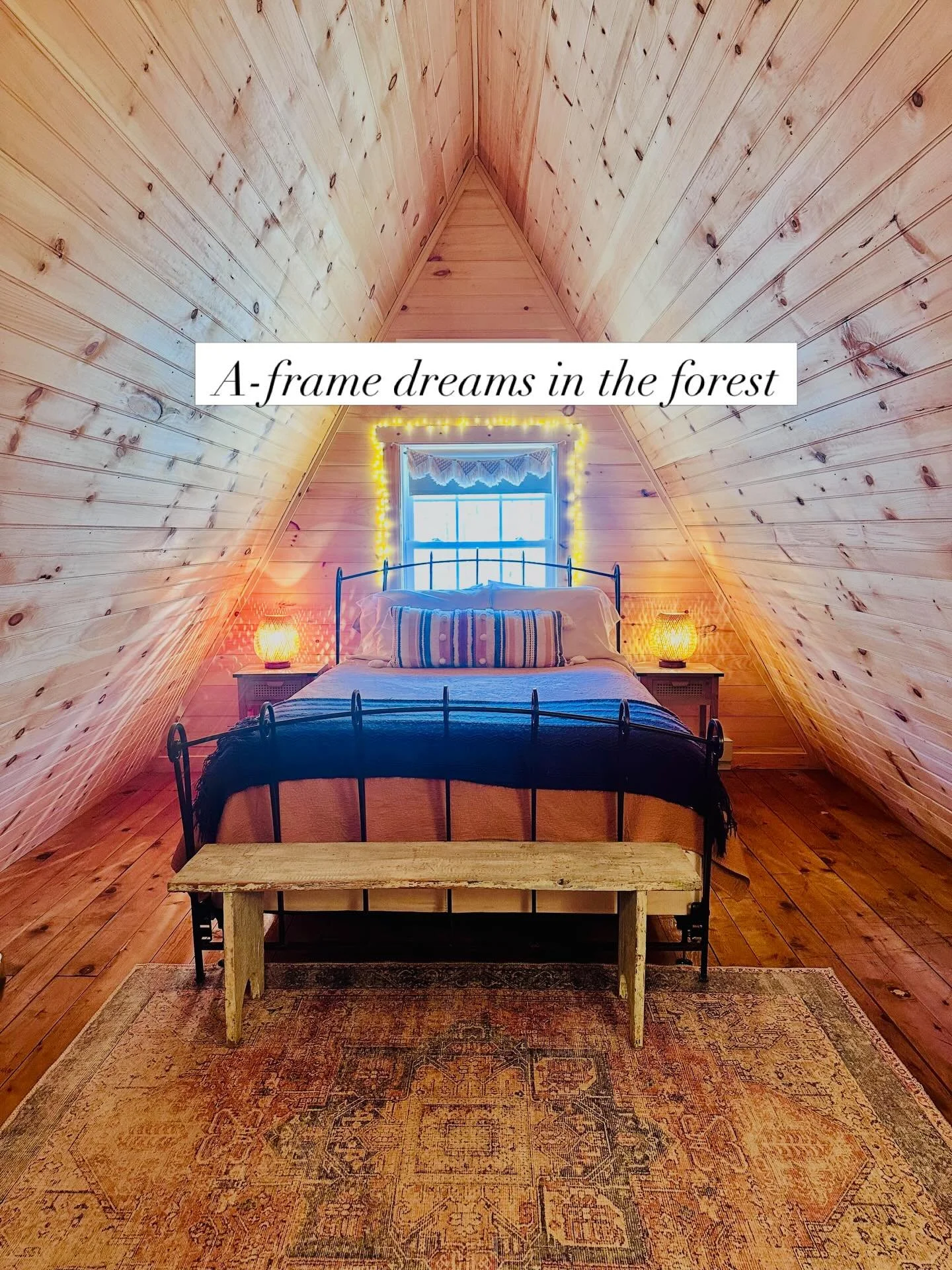 There&rsquo;s something about an A-frame bedroom that just hits different.

Warm wood, soft lighting, and a space that makes you slow down the moment you walk in. 

This is where mornings feel peaceful&hellip;
and nights feel even better.

📍 Angled 