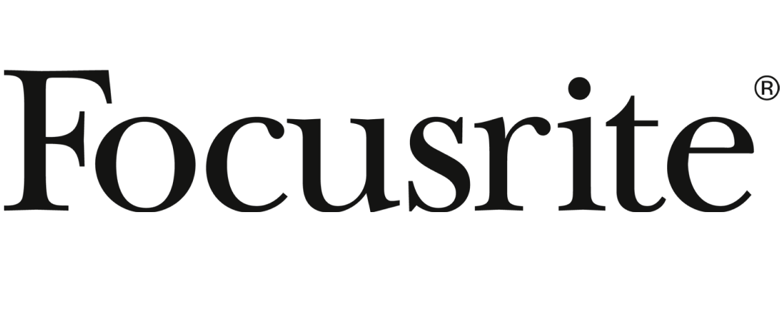 Focusrite logo in black text