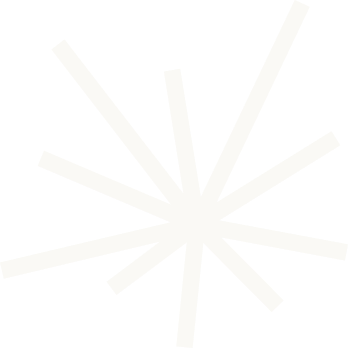 White strips radiating out from a central point on a black background, resembling a starburst or explosion pattern.