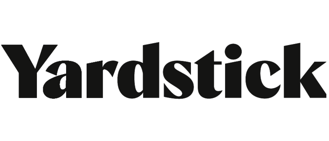 Yardstick logo in black text.