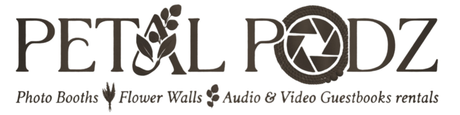 Luxury Photo Booths, Flower Walls, &amp; Video Guestbook rentals in Chicago and &amp; Northwest Indiana | Petal Podz