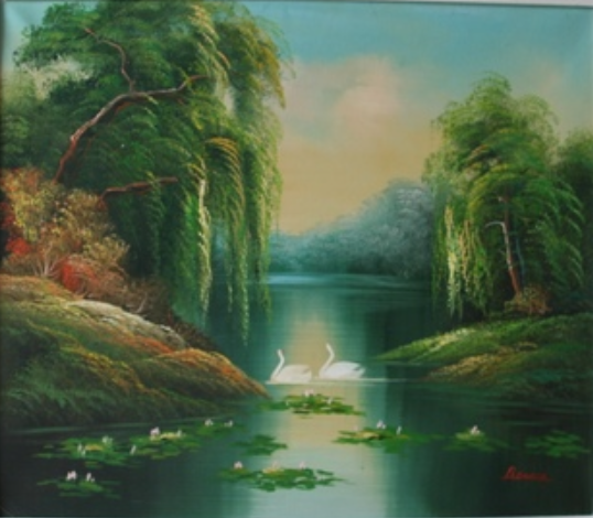 ‘Swans on a Pond’