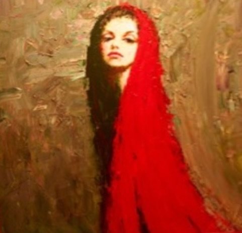 'Woman with Red Cape’
