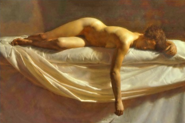 ‘Nude Woman (On Her Side, Hand Hanging Down)’
