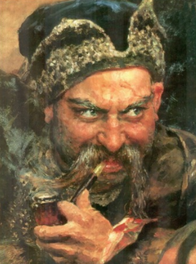 ‘Cossack Smoking a Pipe’