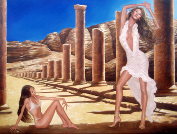 Maya Spielman 'Woman Danicing in Ruins'.png