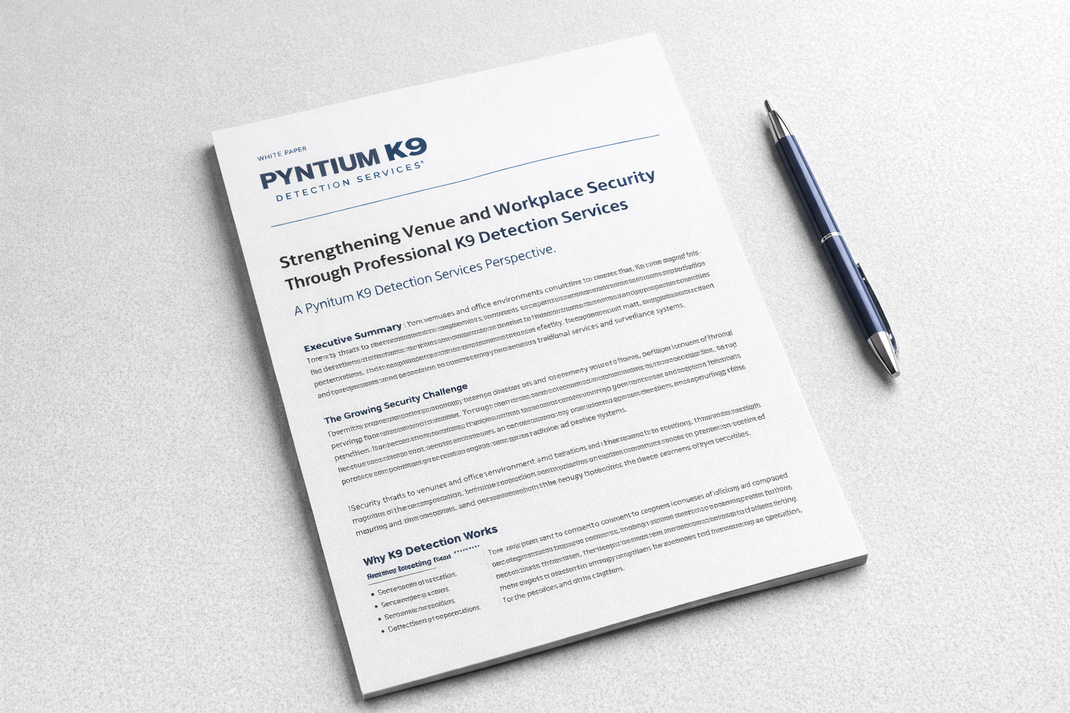 White Paper - K9 Detection Services