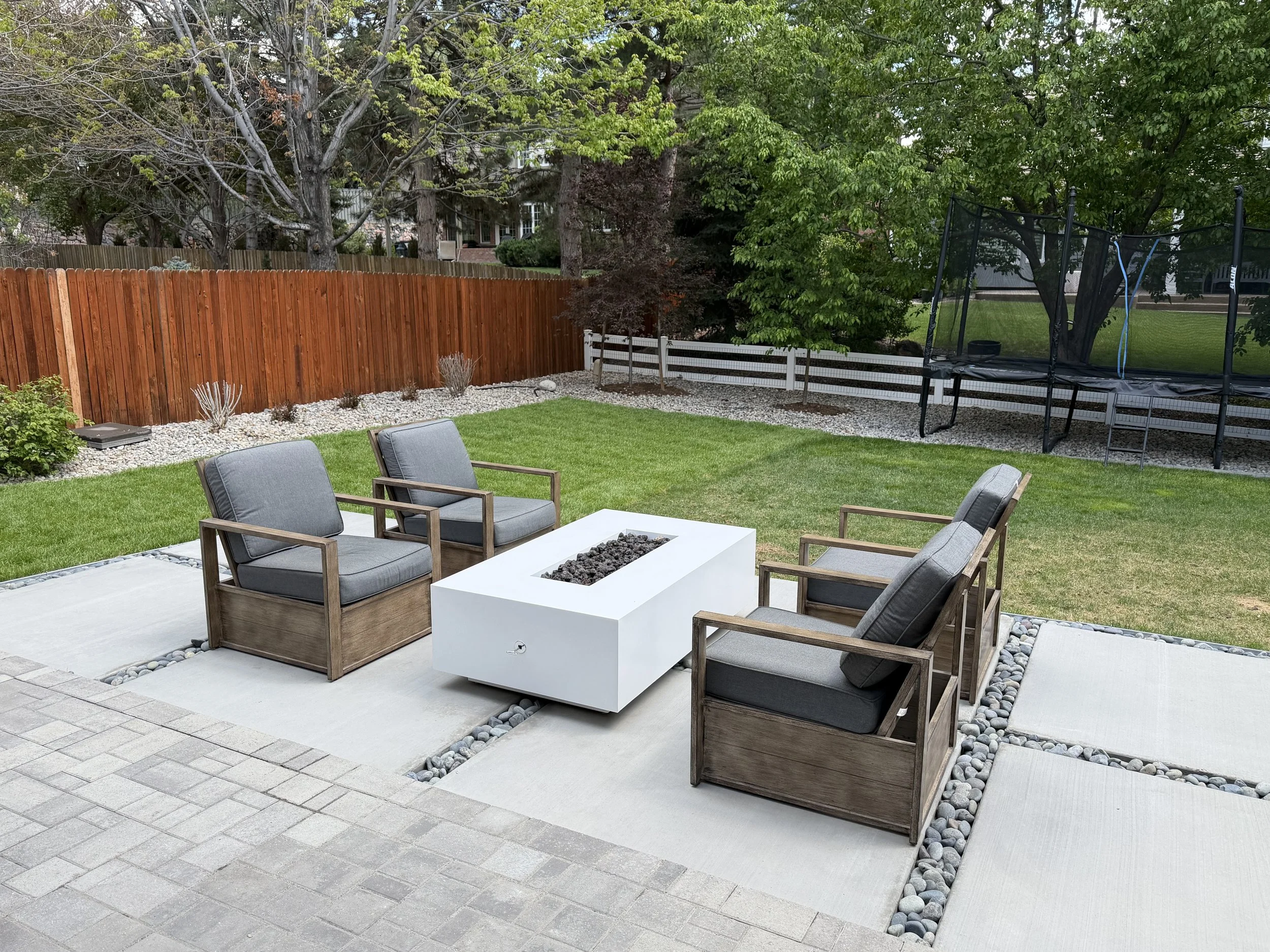 Fire pits and planter boxes
