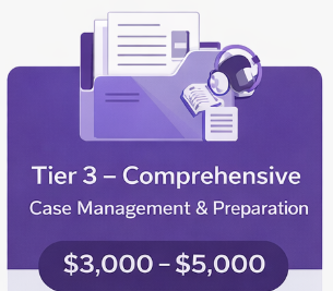 Tier 3 – Comprehensive Case Management & Preparation