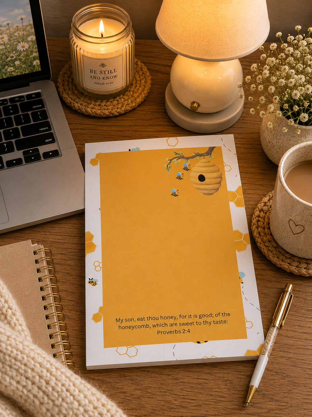 Honeycomb Scripture Notepad