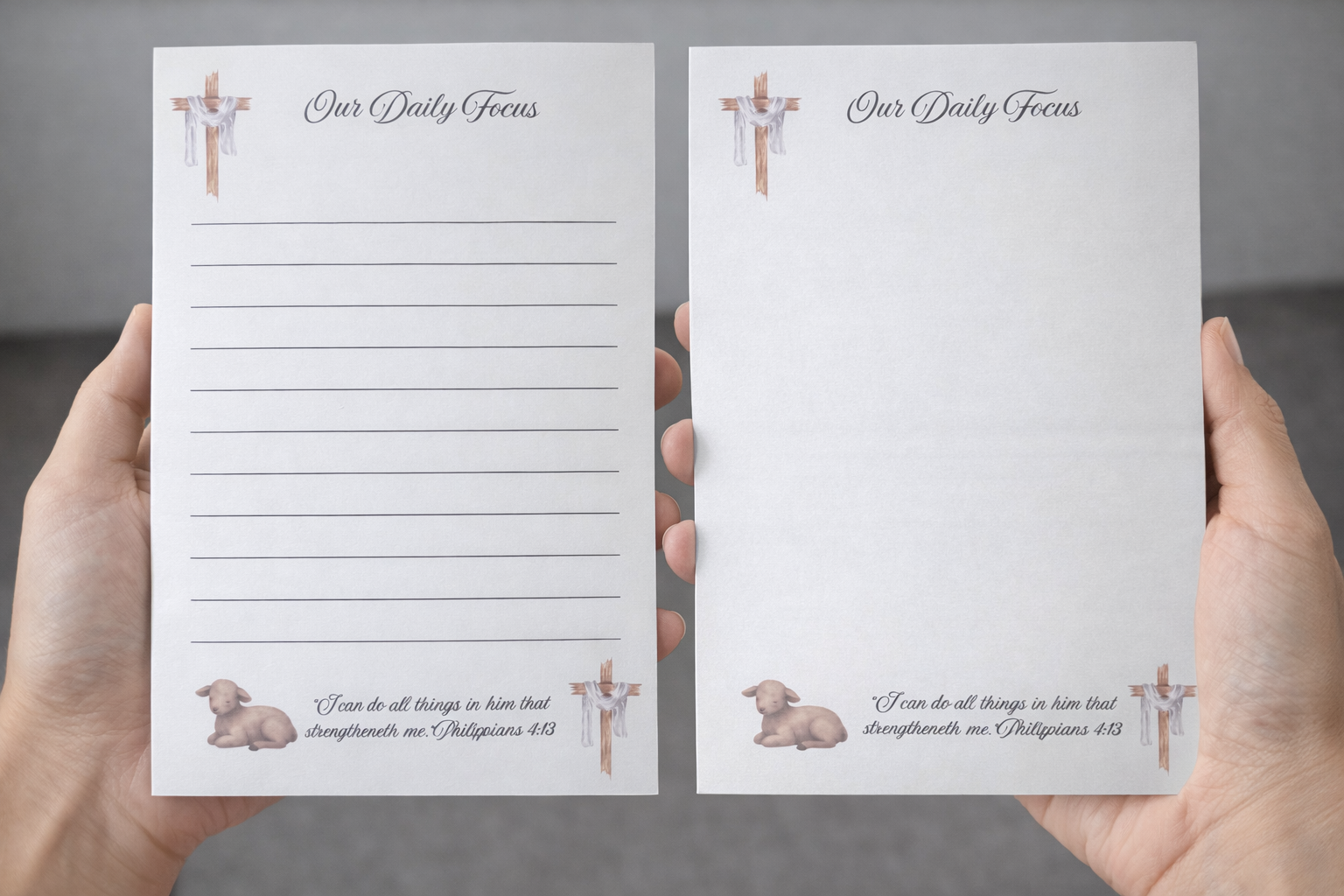 Our Daily Focus Notepad – 5.5 x 8.5 (50 Pages)