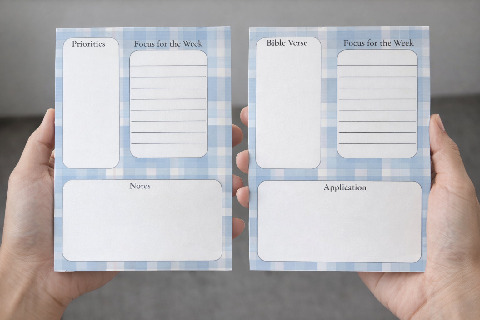 Weekly Devotional Focus Notepad