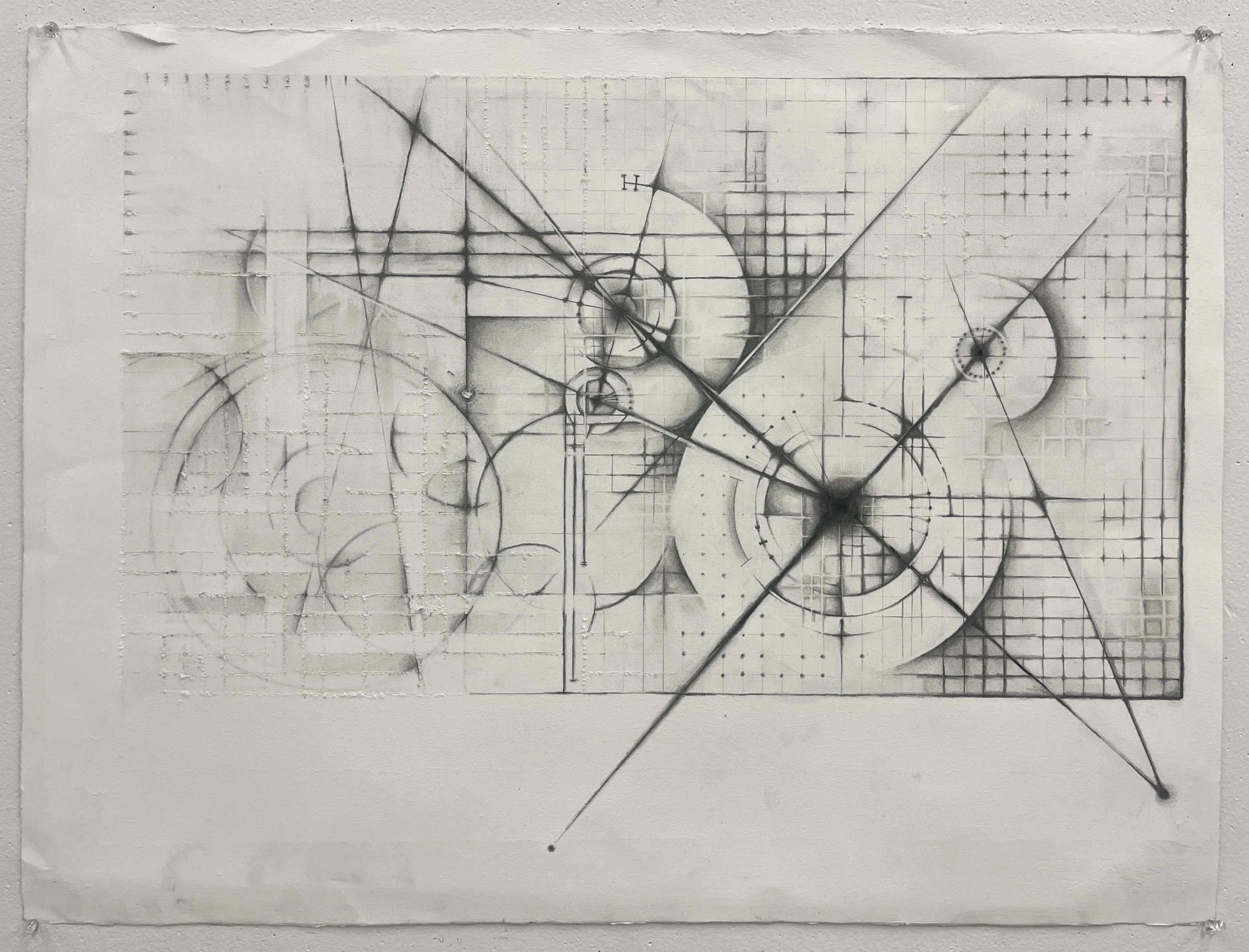 Identity Network, 2023 - 
graphite on paper
