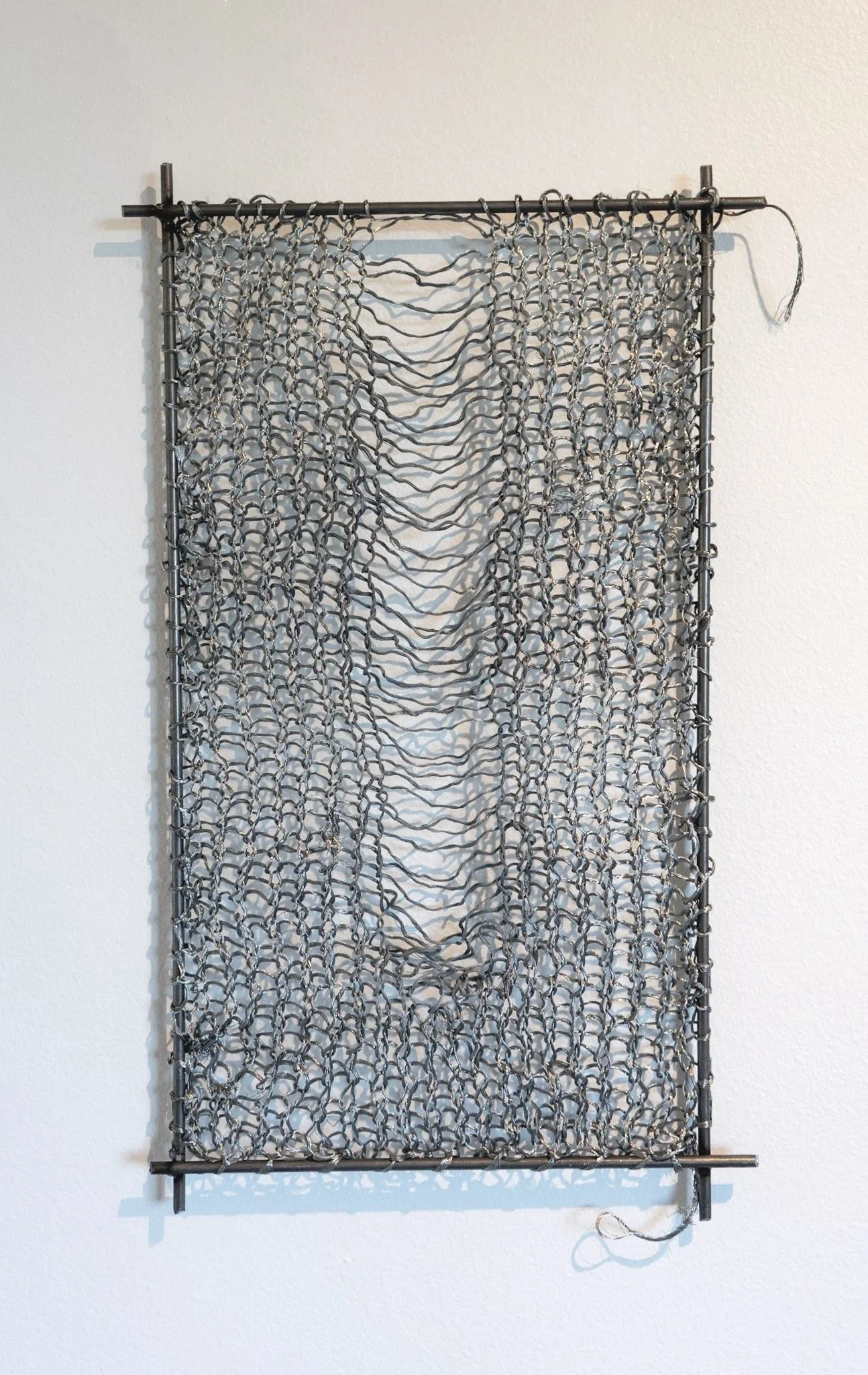 Slipped Stitch, 2026 - Wire and welded steel rods
